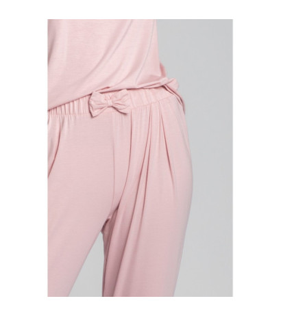 LA025 Sleeping pants with narrow legs - pink