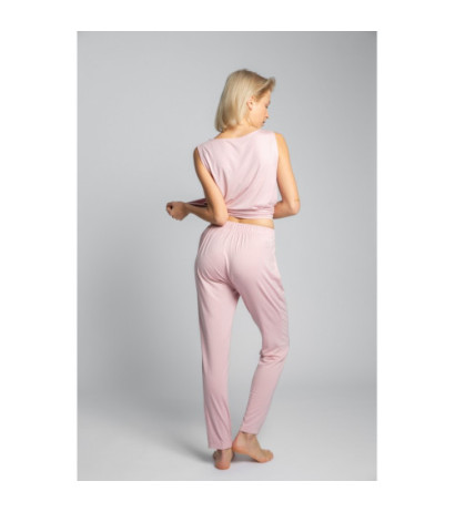 LA025 Sleeping pants with narrow legs - pink