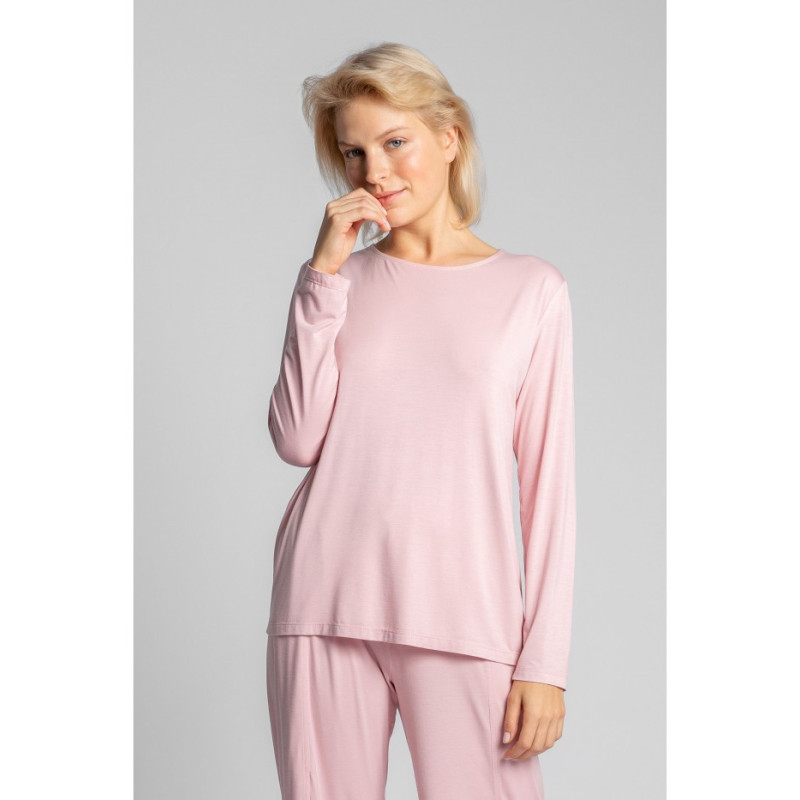 LA027 Sleeping blouse with back cutout - pink