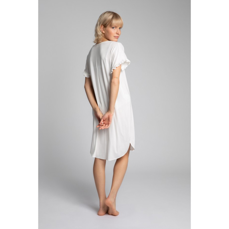 LA030 Nightgown with frills - ecru