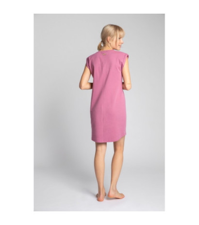 LA033 Sleeveless ribbed cotton dress - heather