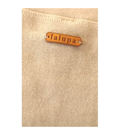 LA037 Cotton ribbed knit sweatshirt - cappuccino