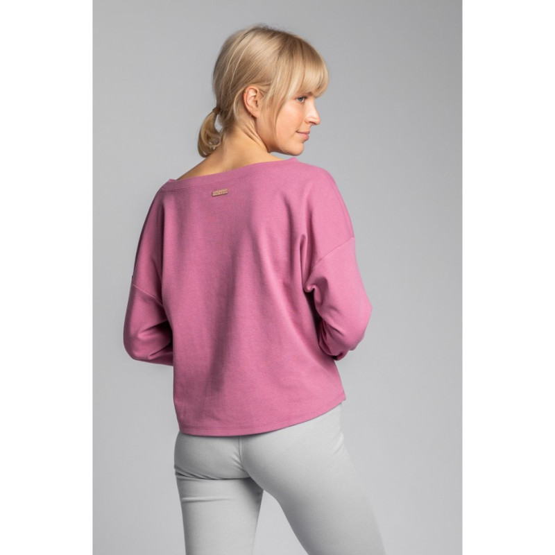 LA037 Ribbed knit cotton sweatshirt - heather