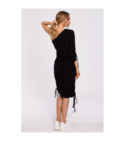 M580 One Shoulder Dress - black