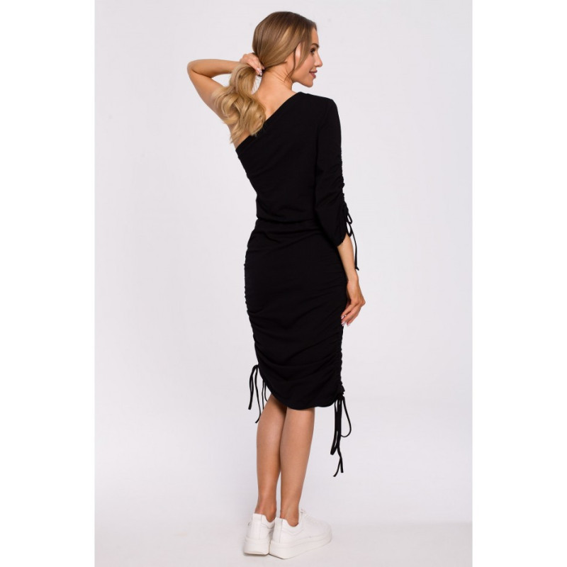 M580 One Shoulder Dress - black