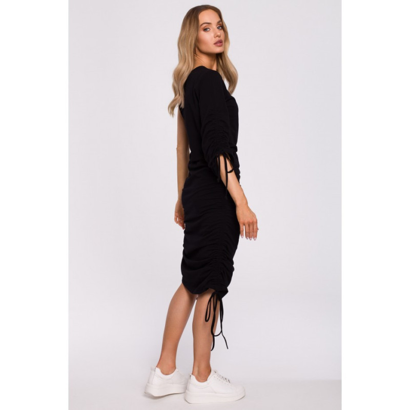 M580 One Shoulder Dress - black