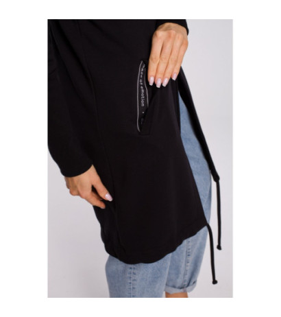 M582 Long Hooded Sweatshirt - black