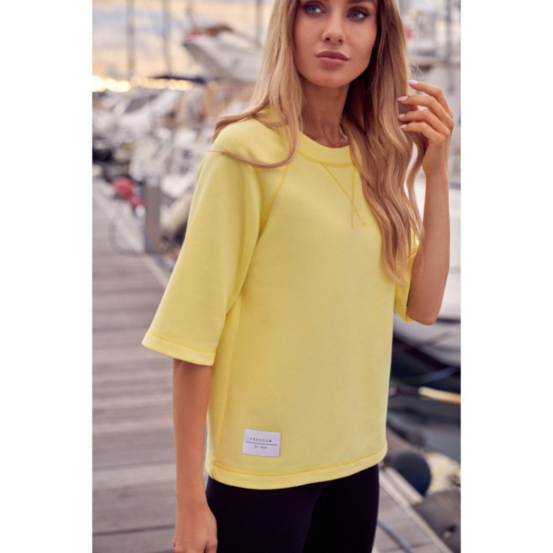 M584 Short Sleeve Sweatshirt - Lemon