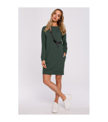 M590 Dress with Adjustable Belt - military green