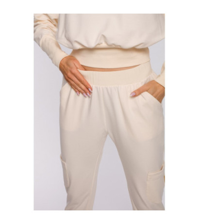 M591 Cargo type sweatpants - cream