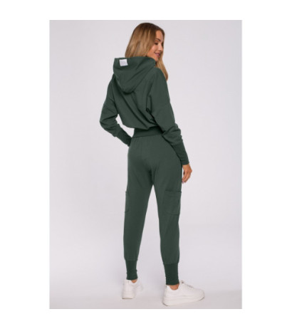 M592 Hooded and Drawstring Sweatshirt - military green