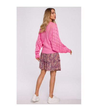 M595 Sweater With Bat Sleeves - Pink