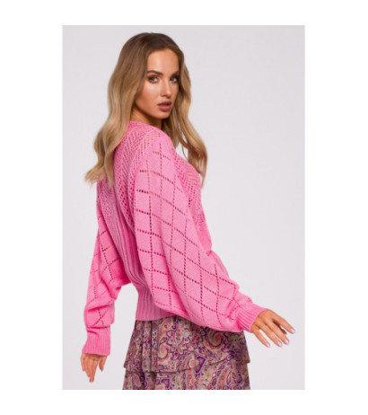 M595 Sweater With Bat Sleeves - Pink