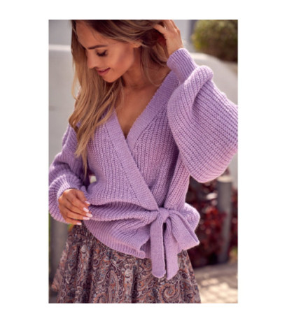 M598 Tiered Cardigan - lilac