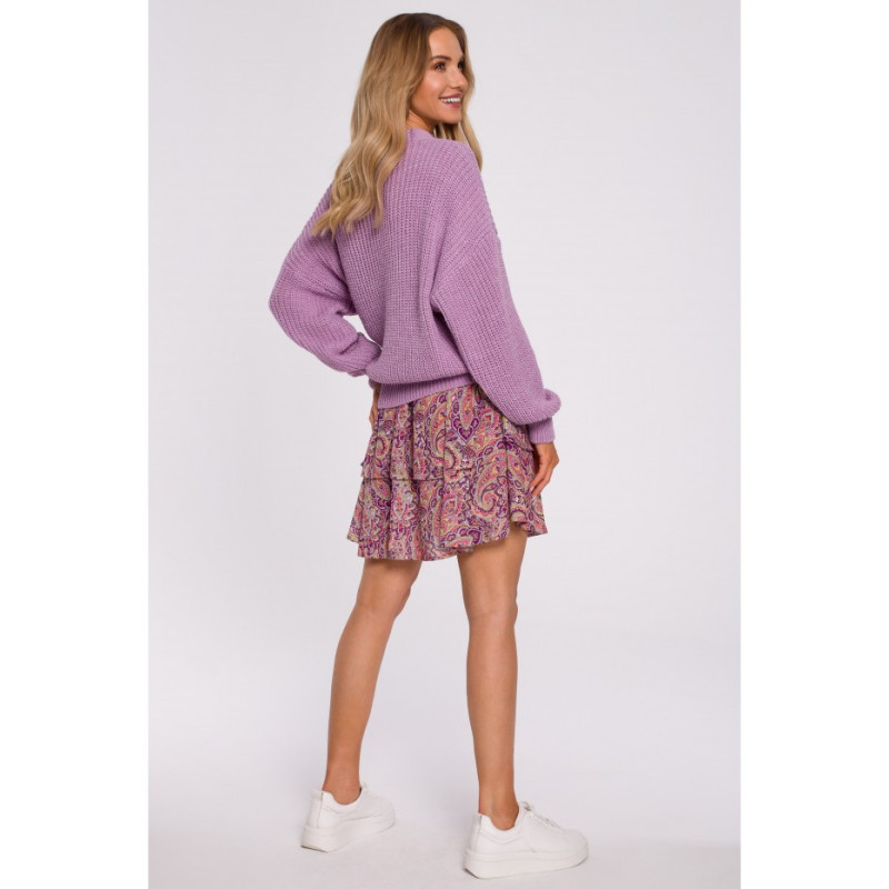 M598 Tiered Cardigan - lilac