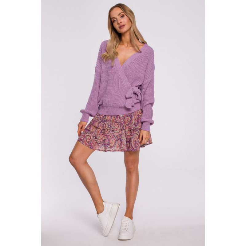 M598 Tiered Cardigan - lilac