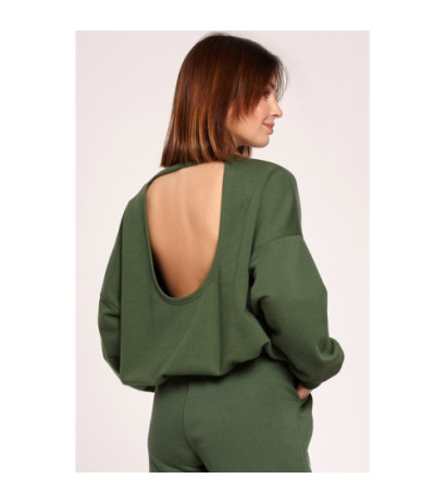 B185 Sweatshirt with back neckline - Grassy