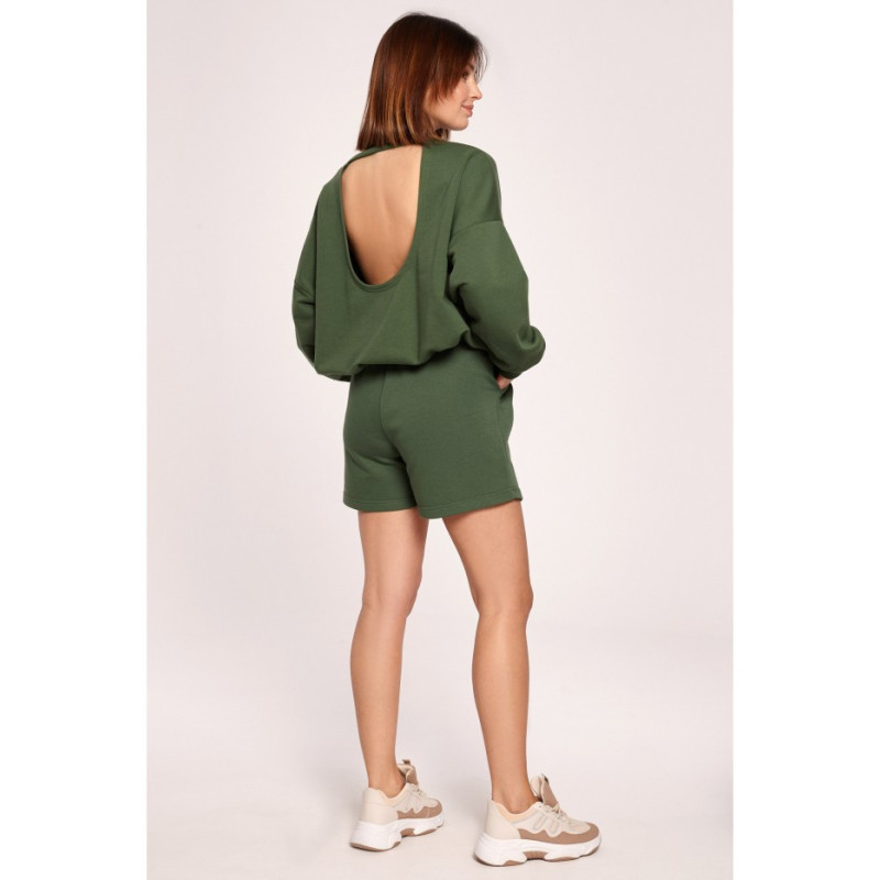 B185 Sweatshirt with back neckline - Grassy