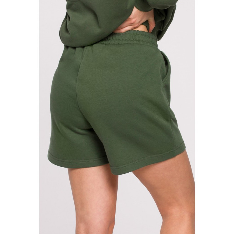 B186 Sweatshorts with embroidery - Grassy