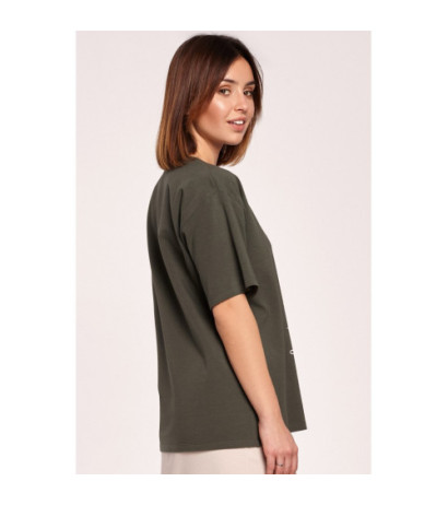 B187 Printed T-shirt - military green