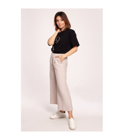 B188 Wide Leg Pants - Beige