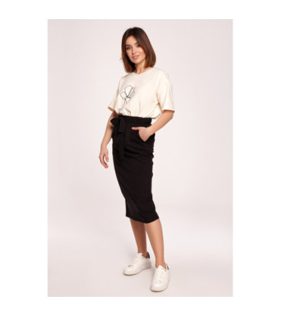 B190 Midi Skirt with Belt -...