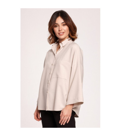 B191 Oversize shirt - beige