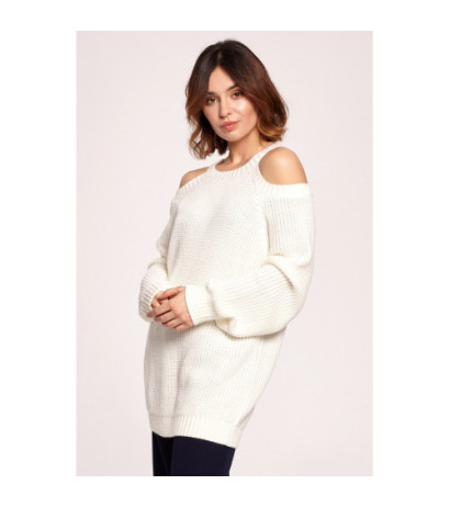 BK069 Sweater with arm cutouts - ecru