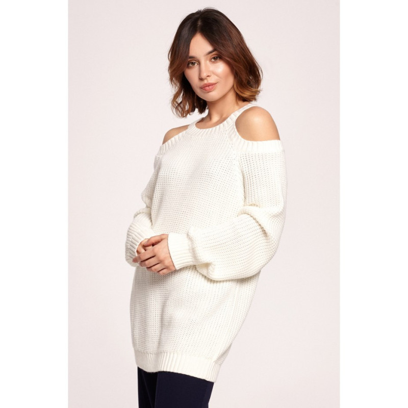 BK069 Sweater with arm cutouts - ecru