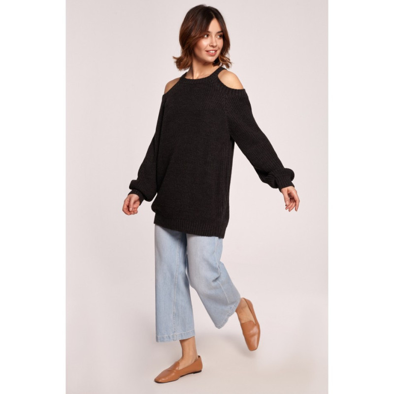 BK069 Sweater with arm cutouts - graphite