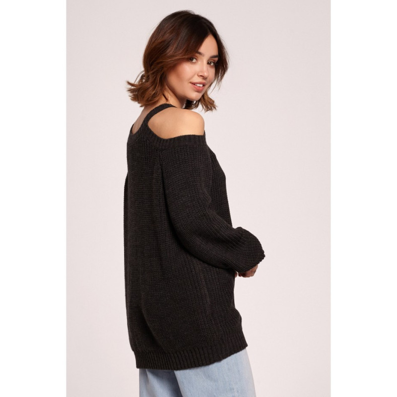 BK069 Sweater with arm cutouts - graphite