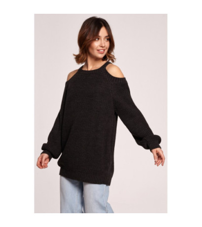 BK069 Sweater with arm cutouts - graphite