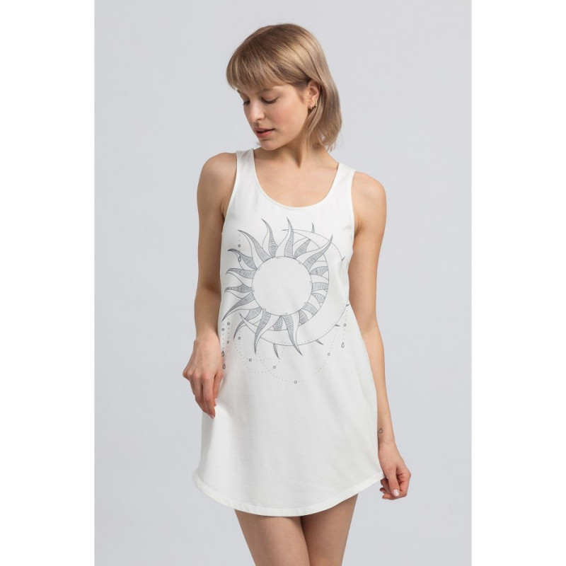 LA050 Cotton nightgown - ecru