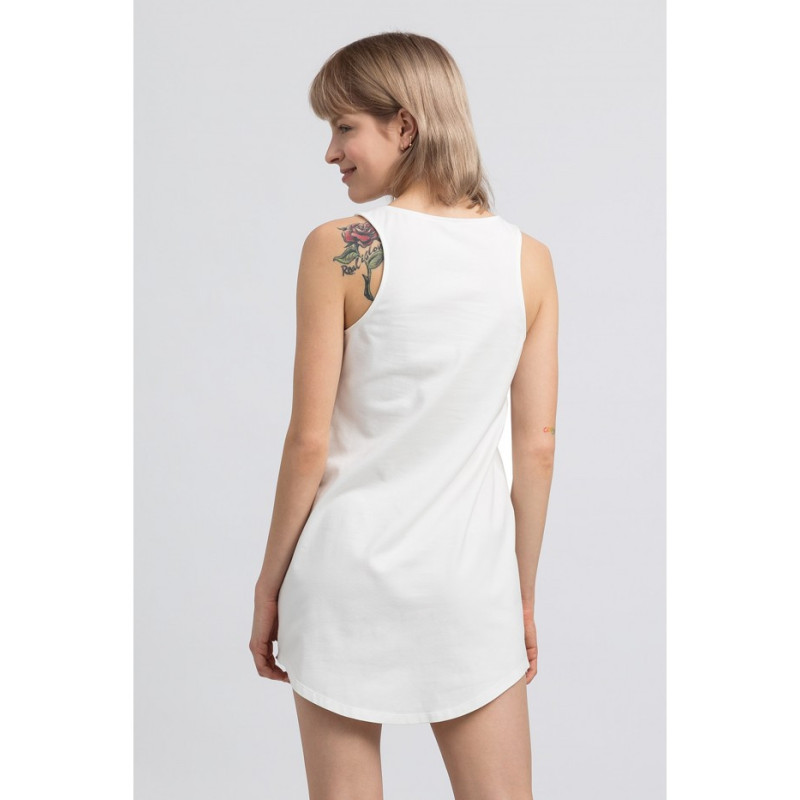 LA050 Cotton nightgown - ecru