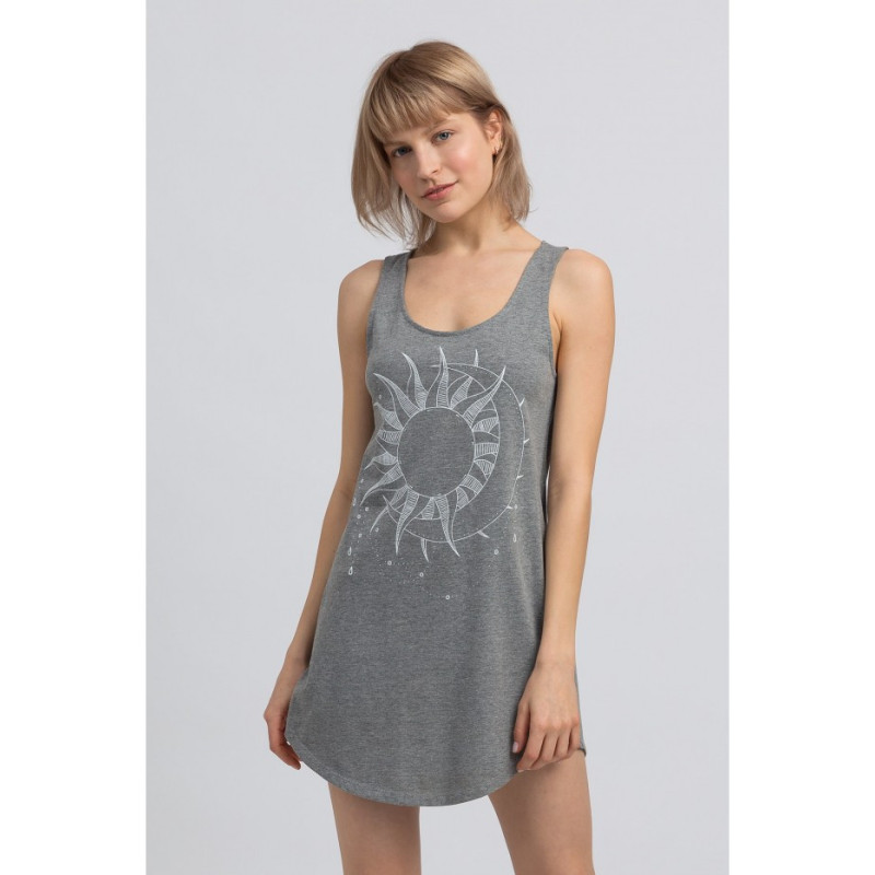 LA050 Cotton nightgown - gray