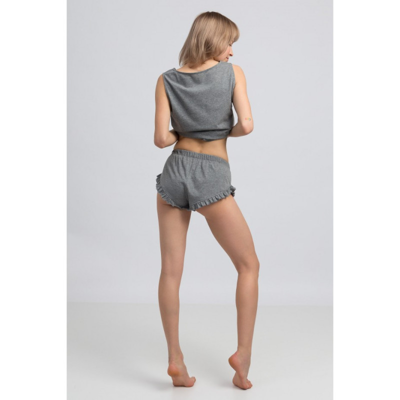 LA051 Cotton sleep shorts - gray