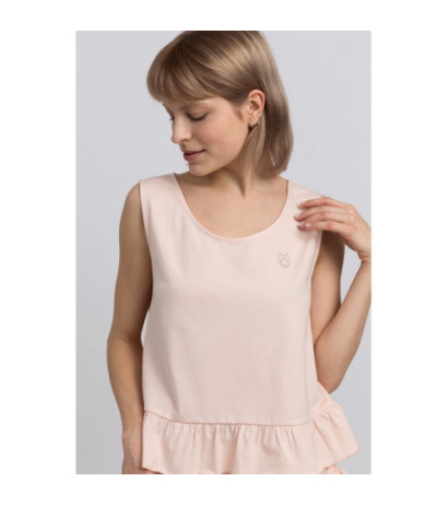 LA052 Cotton sleep shirt - peach