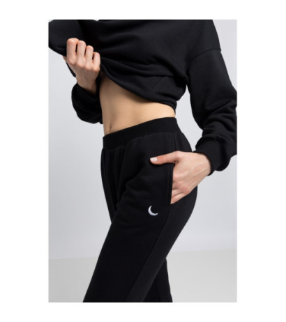 LA055 Joggers pants with drawstring - black