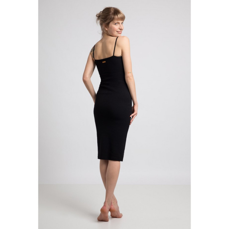 LA062 Thin Strap Dress - black