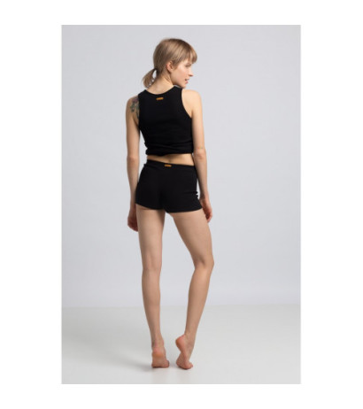 LA065 Cotton sleep shorts - black