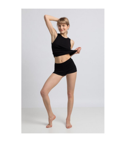 LA065 Cotton sleep shorts - black