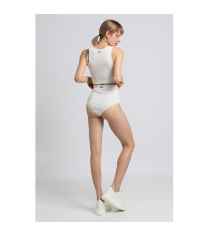 LA066 Cotton high-waisted panties - white