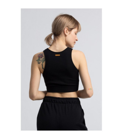 LA067 Cotton short top - black