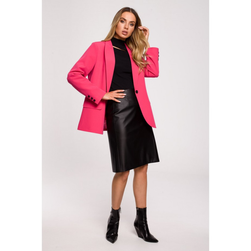 M602 Lined button-up jacket - pink