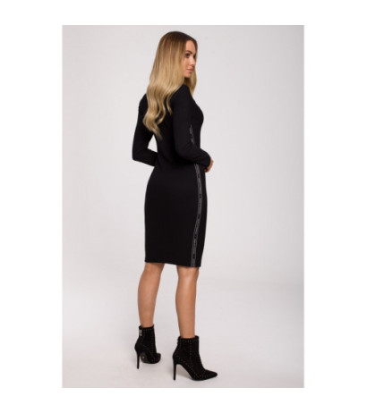 M606 Midi dress with teardrop - black