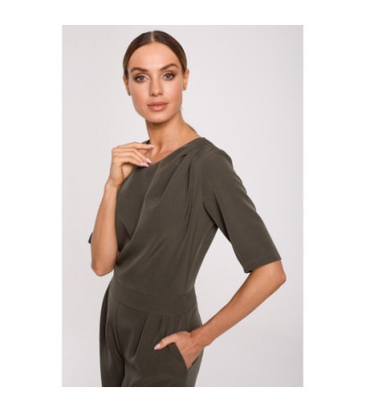 M611 Wide-legged jumpsuit - khaki