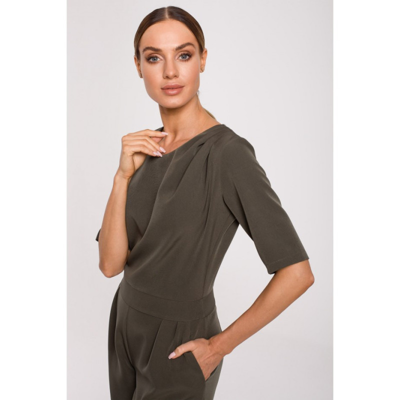 M611 Wide-legged jumpsuit - khaki