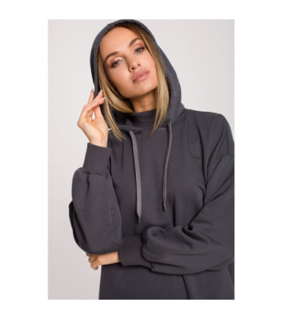 M615 Turtleneck and hooded dress - steel