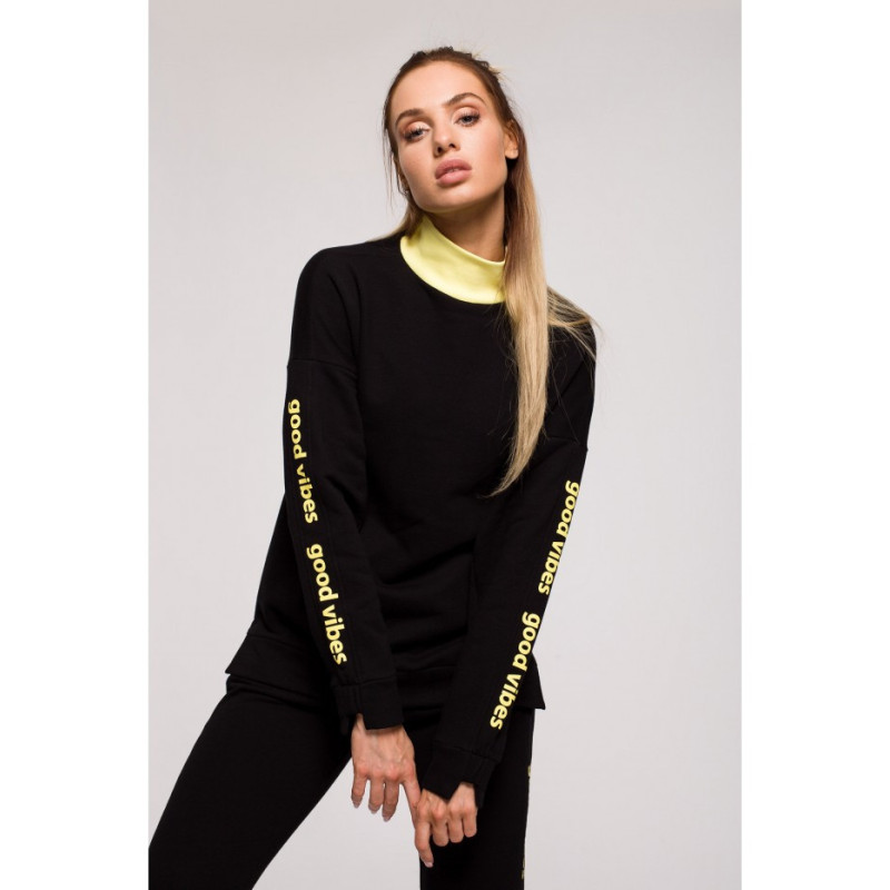 M620 GOOD VIBES logo sweatshirt - black