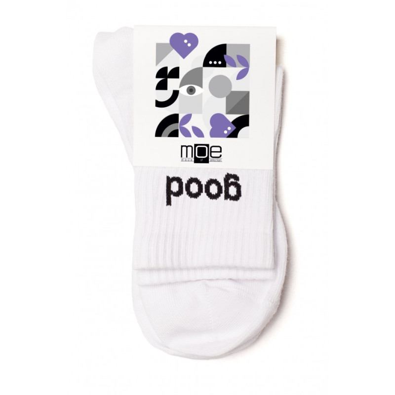 M628 GOOD VIBES socks - white